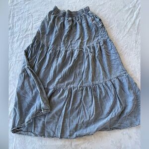 Chic denim Midi Skirt for Women